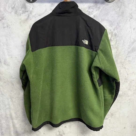 The North Face Denali Jacket Mens XL Green Fleece Outdoors Polartec Recycled - Picture 2 of 16